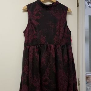 NWT Mock Neck Floral Dress